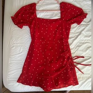Heart print romper